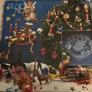 CHRISTMAS Studio Nova Winterland Cake Plate